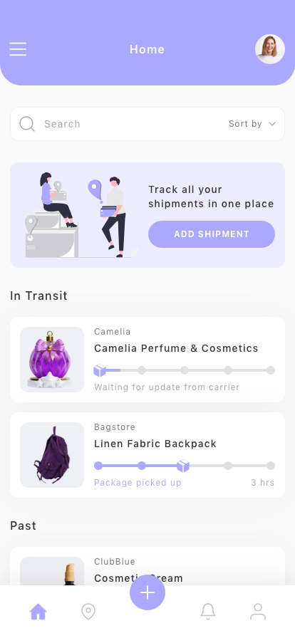 Package Delivery Mobile App UI Kit - Screenshot 1