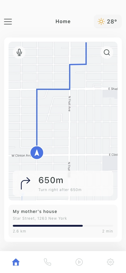 Car Control Mobile App UI Kit - Screenshot 3