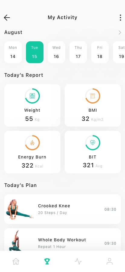 Home Workout Mobile App UI Kit - Screenshot 2