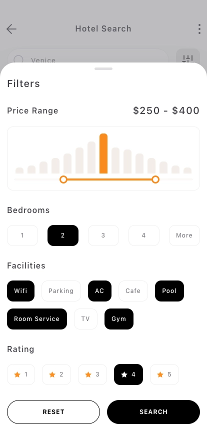 Hotel Reservation Mobile App UI Kit - Screenshot 2