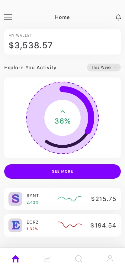 Stock Market Mobile App UI Kit - Screenshot 5