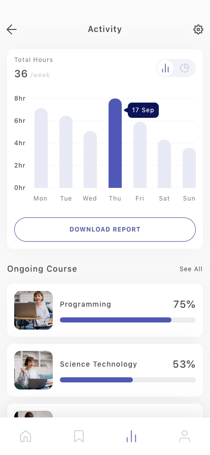Learning Mobile App UI Kit - Screenshot 4