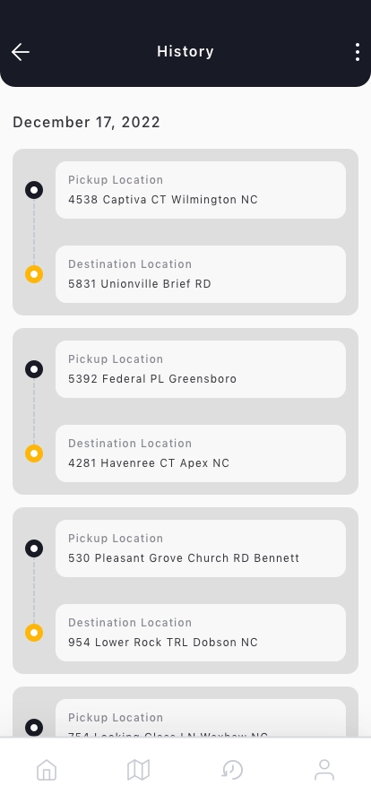 Taxi Booking Mobile App UI Kit - Screenshot 4