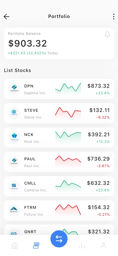 Stock Market Mobile App UI Kit - Screenshot 3