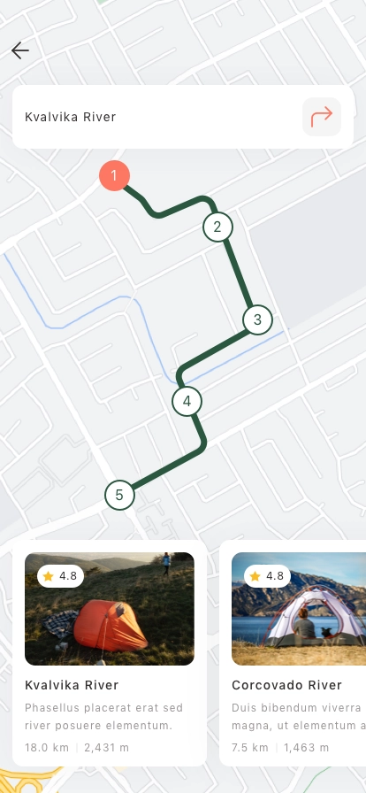 Camping Reservation Mobile App UI Kit - Screenshot 3