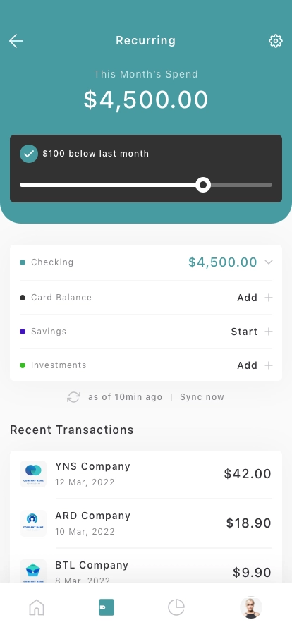 Finance & Banking Mobile App UI Kit - Screenshot 4