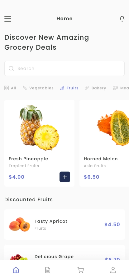 Grocery Store Mobile App UI Kit - Screenshot 3