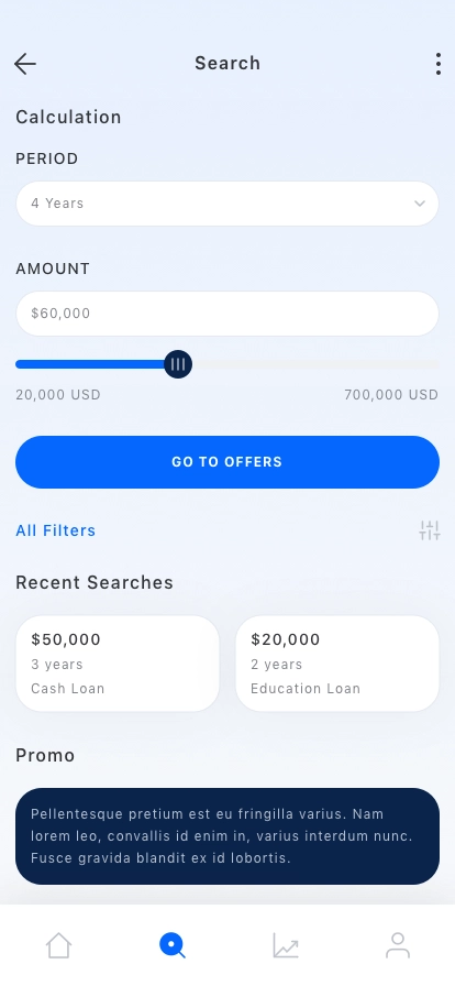 Loan Calculator Mobile App UI Kit - Screenshot 2