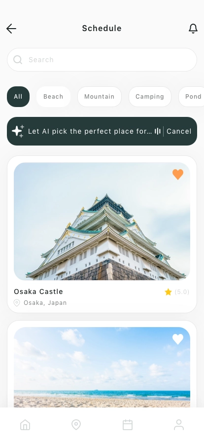 AI Travel Booking Mobile App UI Kit - Screenshot 2