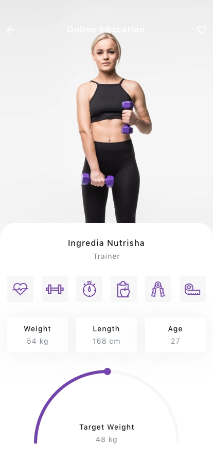 Fitness & Workout Mobile App UI Kit - Screenshot 4
