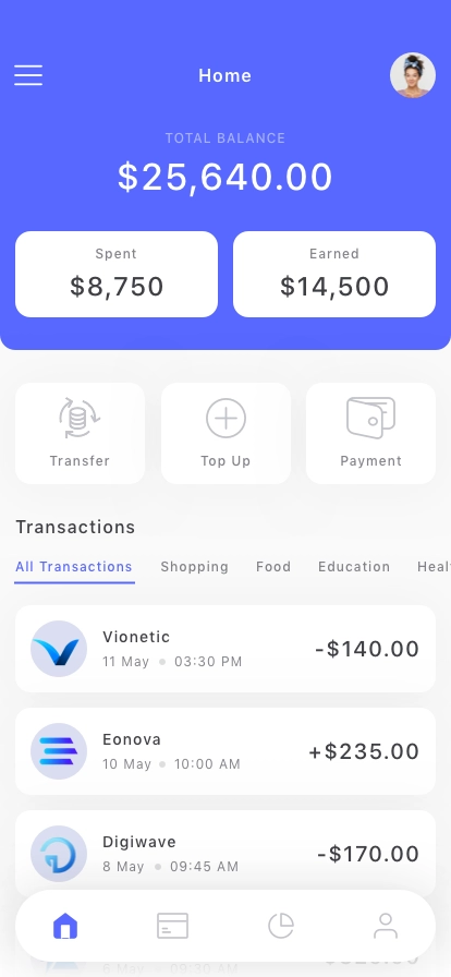 Fintech Mobile App UI Kit - Screenshot 1