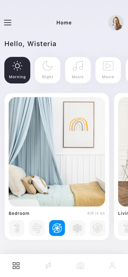 Smart Home Control Mobile App UI Kit - Screenshot 1