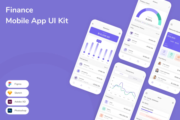 Finance Mobile App UI Kit