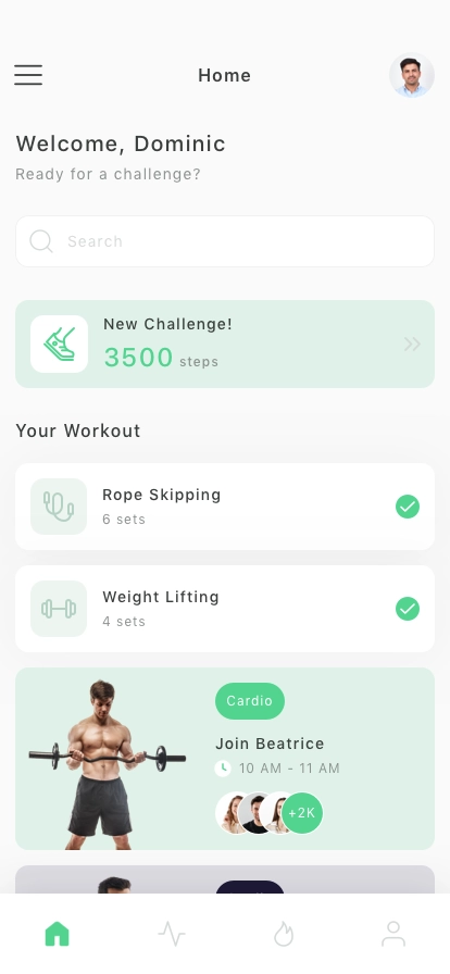 Workout Mobile App UI Kit - Screenshot 1