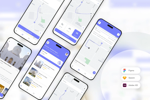 Mosque Finder Mobile App UI Kit