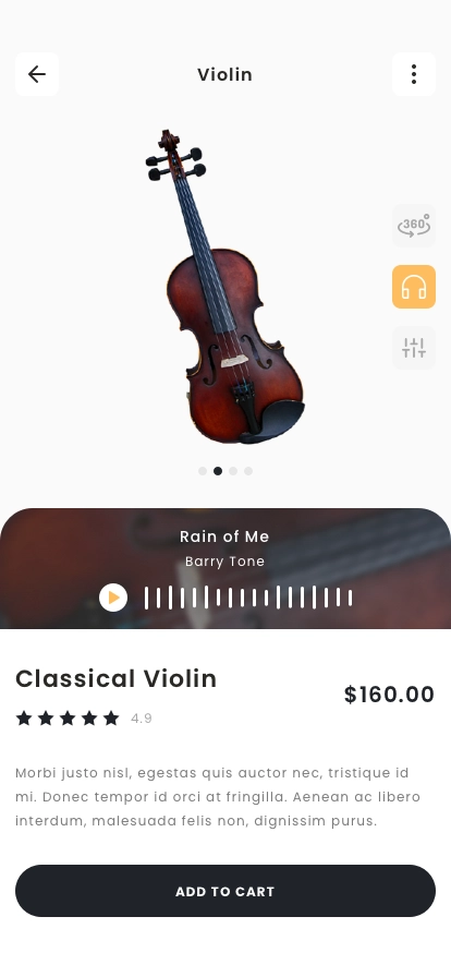 Instrument Store Mobile App UI Kit - Screenshot 2