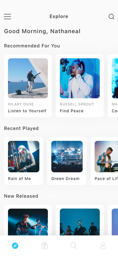 Music Player Mobile App UI Kit - Screenshot 1