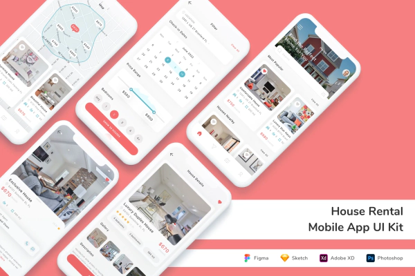 House Rental Mobile App UI Kit