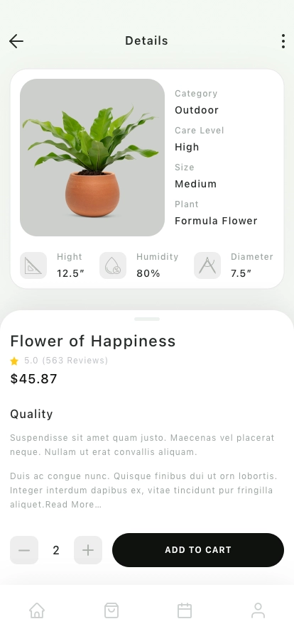 Plant Store Mobile App UI Kit - Screenshot 3
