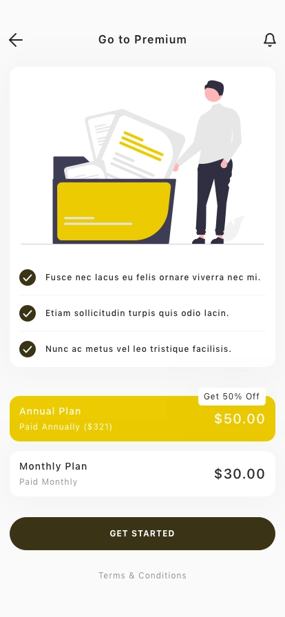 Online Storage Mobile App UI Kit - Screenshot 5