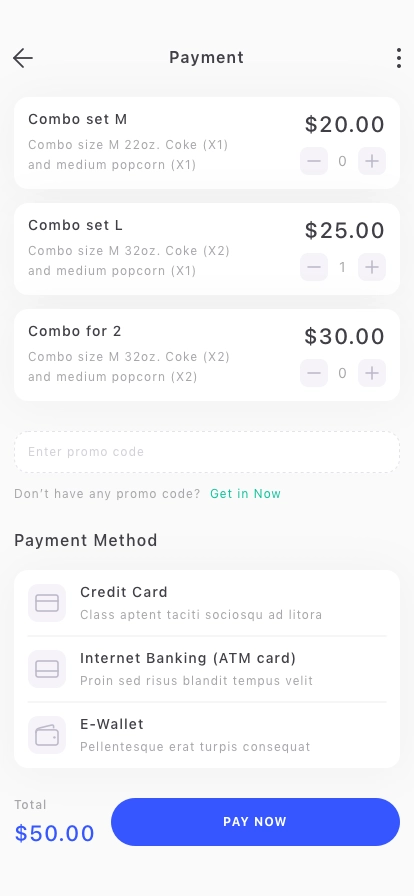 Movie Booking Mobile App UI Kit - Screenshot 4