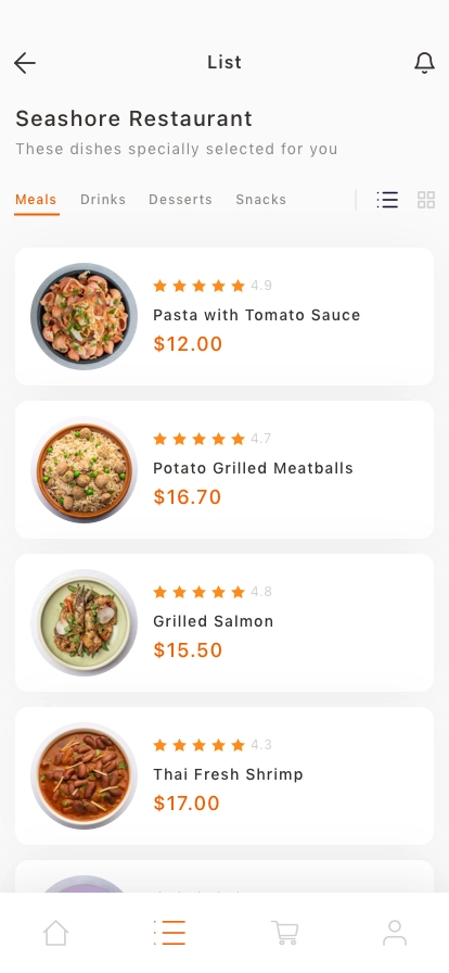 Restaurant Smart Menu Mobile App UI Kit - Screenshot 3
