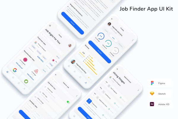 Job Finder App UI Kit