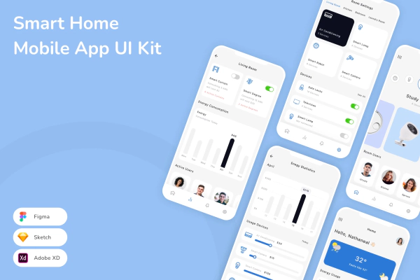 Smart Home Mobile App UI Kit