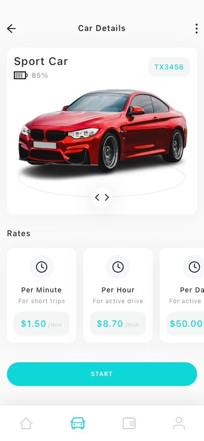 Car & Ride Sharing Mobile App UI Kit - Screenshot 2