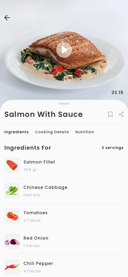 Cooking Recipe Mobile App UI Kit - Screenshot 3