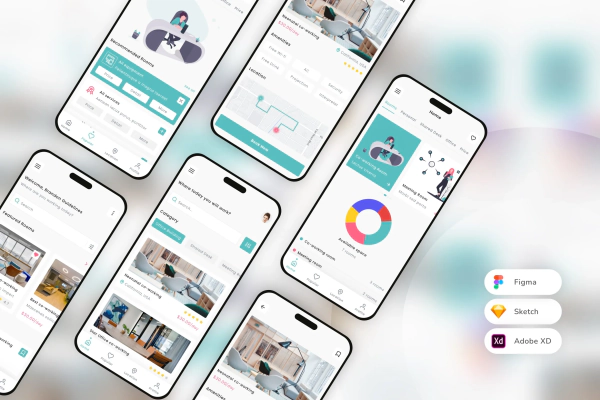 Co-Working Place Finder Mobile App UI Kit