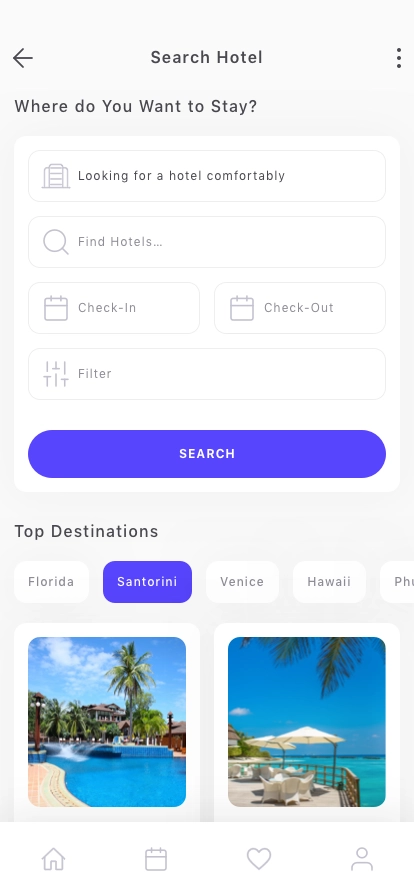 Hotel Reservation Mobile App UI Kit - Screenshot 2