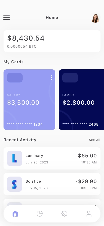 Budgeting Mobile App UI Kit - Screenshot 1