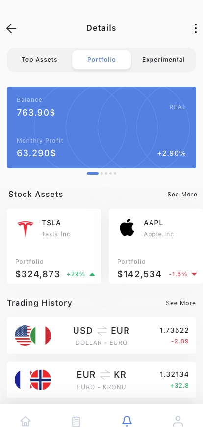 Forex & Investment App UI Kit - Screenshot 2