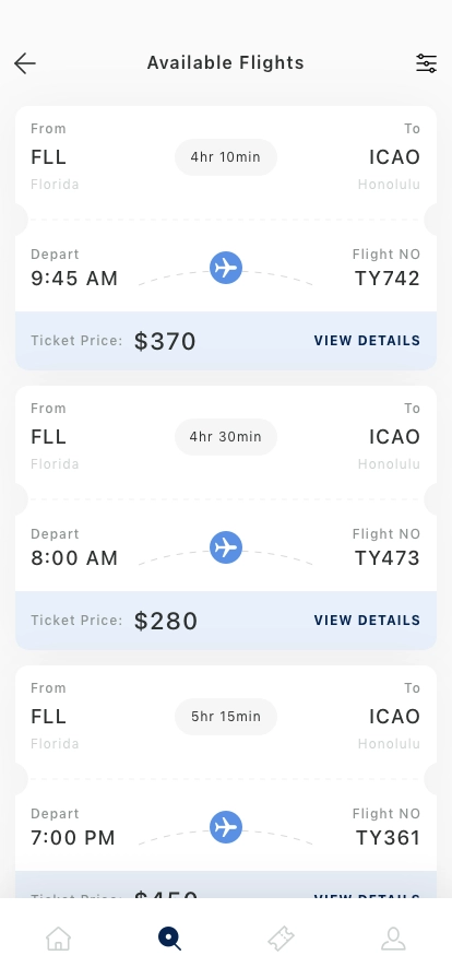 Flight Ticket Booking Mobile App UI Kit - Screenshot 3