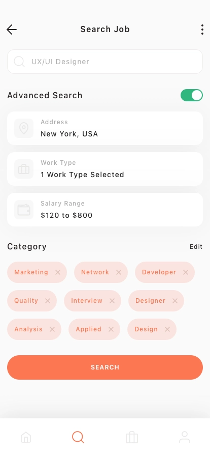 Job Finding Mobile App UI Kit - Screenshot 3