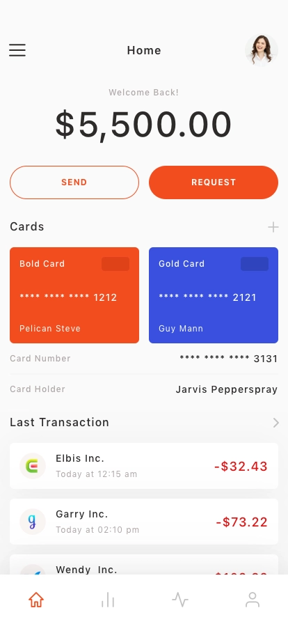 Finance & Fintech Mobile App UI Kit - Screenshot 1