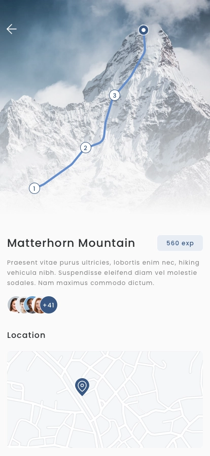 Hiking Trip Mobile App UI Kit - Screenshot 4