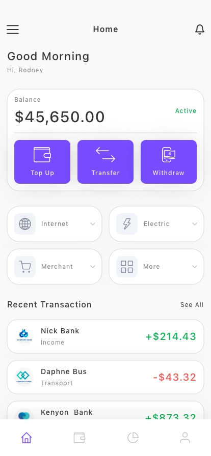 AI Send Money Mobile App UI Kit - Screenshot 1