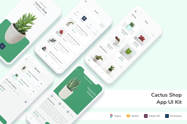 Cactus Shop App UI Kit