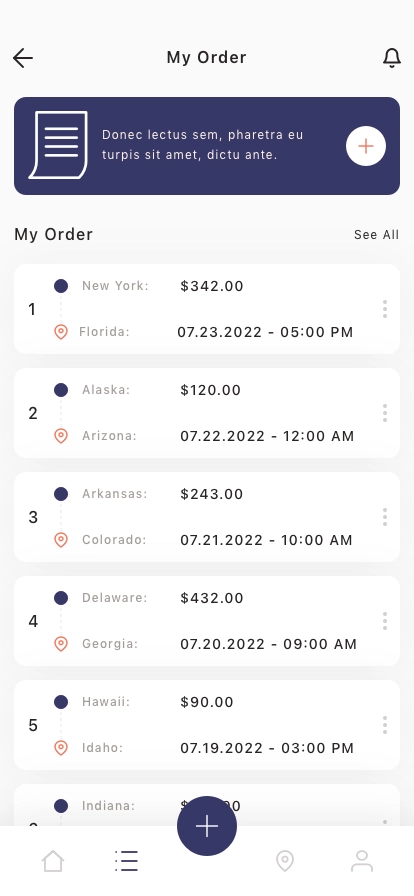 Shipping Mobile App UI Kit - Screenshot 4