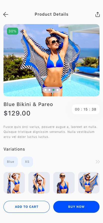 eCommerce Mobile App UI Kit - Screenshot 5