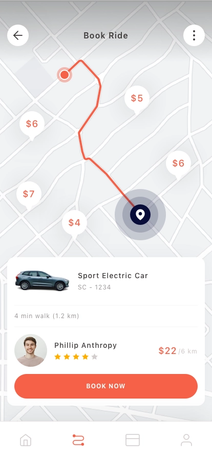 Rideshare Mobile App UI Kit - Screenshot 3