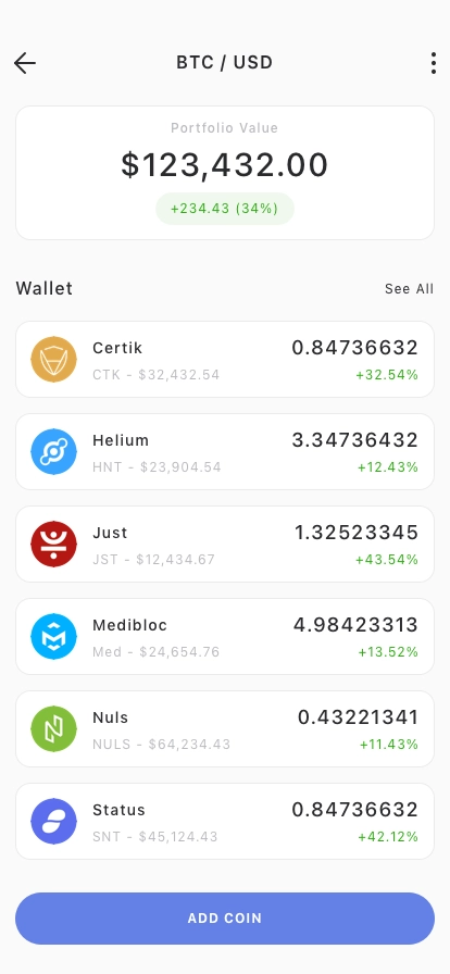 Crypto Trading Mobile App UI Kit - Screenshot 4
