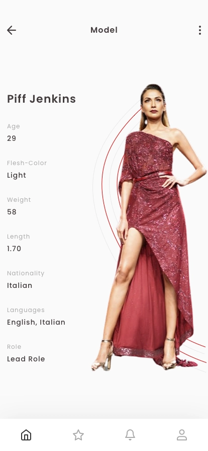 Model Agency App UI Kit - Screenshot 3