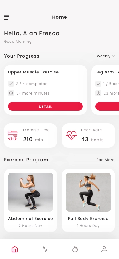 Exercise App UI Kit - Screenshot 1
