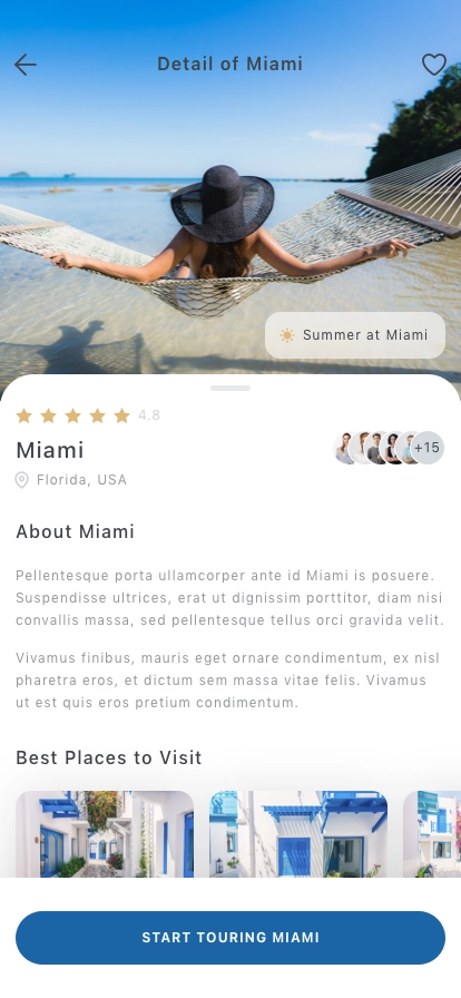 Travel Mobile App UI Kit - Screenshot 2