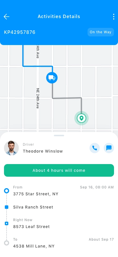 Shipment Tracker Mobile App UI Kit - Screenshot 3