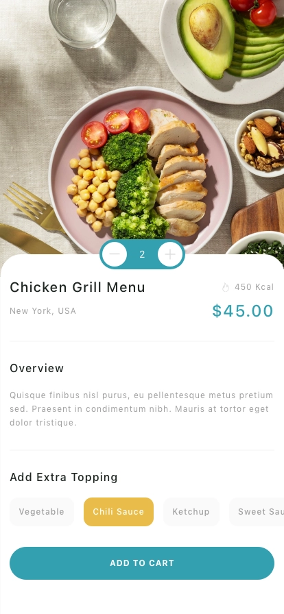 Food Ordering Mobile App UI Kit - Screenshot 2