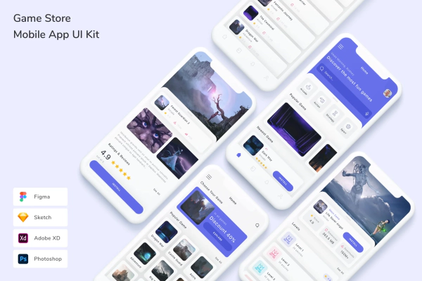 Game Store Mobile App UI Kit